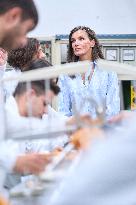 Queen Letizia At Vocational Training Course Opening - Castro-Urdiales