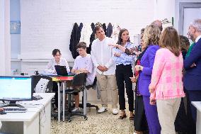 Queen Letizia At Vocational Training Course Opening - Castro-Urdiales