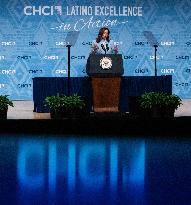 VIce President Kamala Harris delivers remarks at Congressional Hispanic Caucus conference