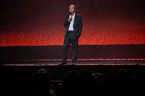 Xavier Niel presents his book Une sacre envie de foutre le bordel (The urge to make a mess)