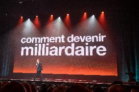 Xavier Niel presents his book Une sacre envie de foutre le bordel (The urge to make a mess)