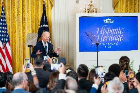 President Biden Hosts Hispanic Heritage Month Reception