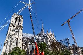 The Reconstruction Of Notre-Dame In Paris