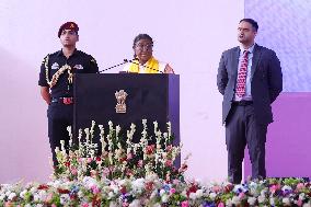 President Of India Droupadi Murmu During 18th Convocation Ceremony AT MNIT In Jaipur