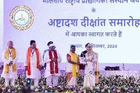 President Of India Droupadi Murmu During 18th Convocation Ceremony AT MNIT In Jaipur