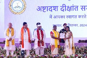 President Of India Droupadi Murmu During 18th Convocation Ceremony AT MNIT In Jaipur