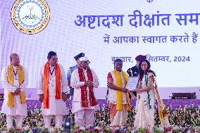 President Of India Droupadi Murmu During 18th Convocation Ceremony AT MNIT In Jaipur