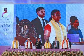 President Of India Droupadi Murmu During 18th Convocation Ceremony AT MNIT In Jaipur