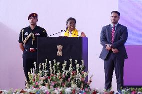 President Of India Droupadi Murmu During 18th Convocation Ceremony AT MNIT In Jaipur