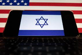 Israel and the United States Flag