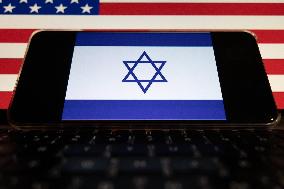 Israel and the United States Flag