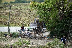 2nd Day Of Attempts By Gendarmerie To Clear The 'Verger' ZAD On The Planned A69 Highway