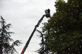 2nd Day Of Attempts By Gendarmerie To Clear The 'Verger' ZAD On The Planned A69 Highway