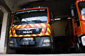 Brigades Or Fire In Lisbon Ready To Help The Large-scale Fire In The Region