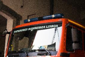 Brigades Or Fire In Lisbon Ready To Help The Large-scale Fire In The Region