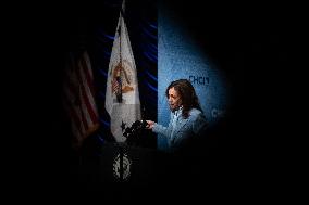 VIce President Kamala Harris delivers remarks at Congressional Hispanic Caucus conference