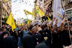 Pagers Attack Victims Funeral By Hezbollah - Beirut