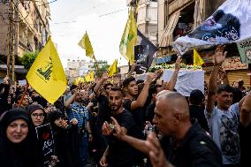 Pagers Attack Victims Funeral By Hezbollah - Beirut