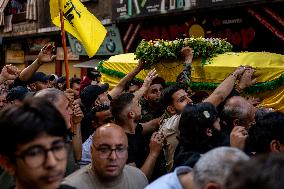 Pagers Attack Victims Funeral By Hezbollah - Beirut