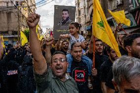 Pagers Attack Victims Funeral By Hezbollah - Beirut