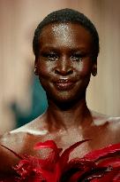 MFW - Alek Wek Models For Roberto Cavalli