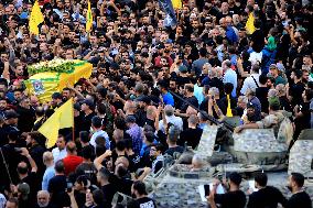 Pagers Attack Victims Funeral By Hezbollah - Beirut