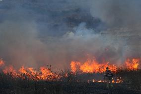 Hezbollah Fires Rockets At Kiryat Shmona - Israel