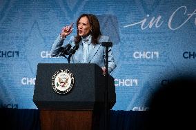 VIce President Kamala Harris delivers remarks at Congressional Hispanic Caucus conference