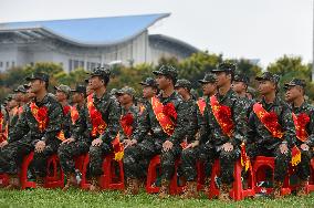 A Send-off Ceremony For New Recruits Held in Fuyang