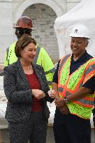 First Inaugural Platform Nail Driving Ceremony- Washington