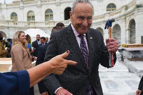 First Inaugural Platform Nail Driving Ceremony- Washington