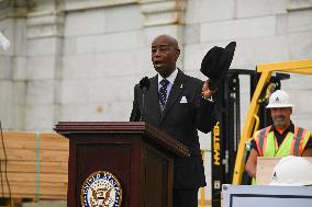 First Inaugural Platform Nail Driving Ceremony- Washington