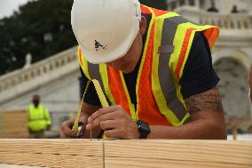 First Inaugural Platform Nail Driving Ceremony- Washington