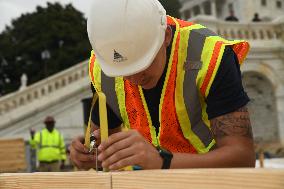 First Inaugural Platform Nail Driving Ceremony- Washington