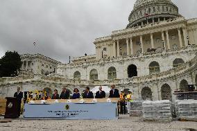 First Inaugural Platform Nail Driving Ceremony- Washington