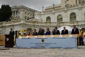 First Inaugural Platform Nail Driving Ceremony- Washington