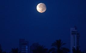 Supermoon Sky Over Kuwait City