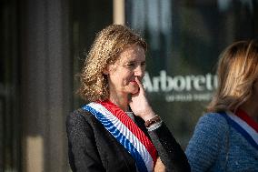 Macron Visits The Nanterre Arboretum - Nanterre