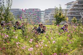 Macron Visits The Nanterre Arboretum - Nanterre