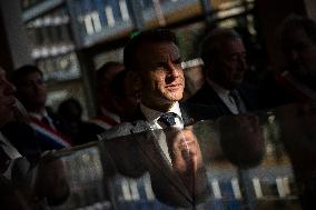 Macron Visits The Nanterre Arboretum - Nanterre