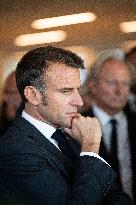 Macron Visits The Nanterre Arboretum - Nanterre