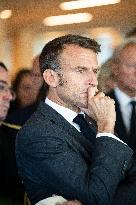 Macron Visits The Nanterre Arboretum - Nanterre