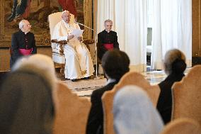 Pope Francis During Private Audience - Vatican