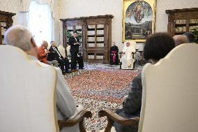 Pope Francis During Private Audience - Vatican