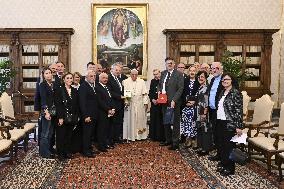 Pope Francis During Private Audience - Vatican