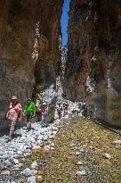 Samaria Gorge On The Island Of Crete