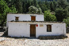 Samaria Gorge On The Island Of Crete