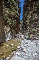 Samaria Gorge On The Island Of Crete