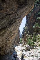 Samaria Gorge On The Island Of Crete