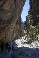 Samaria Gorge On The Island Of Crete